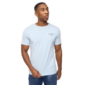 Crosshatch Mens Summevibe T-Shirt / Sky Blue